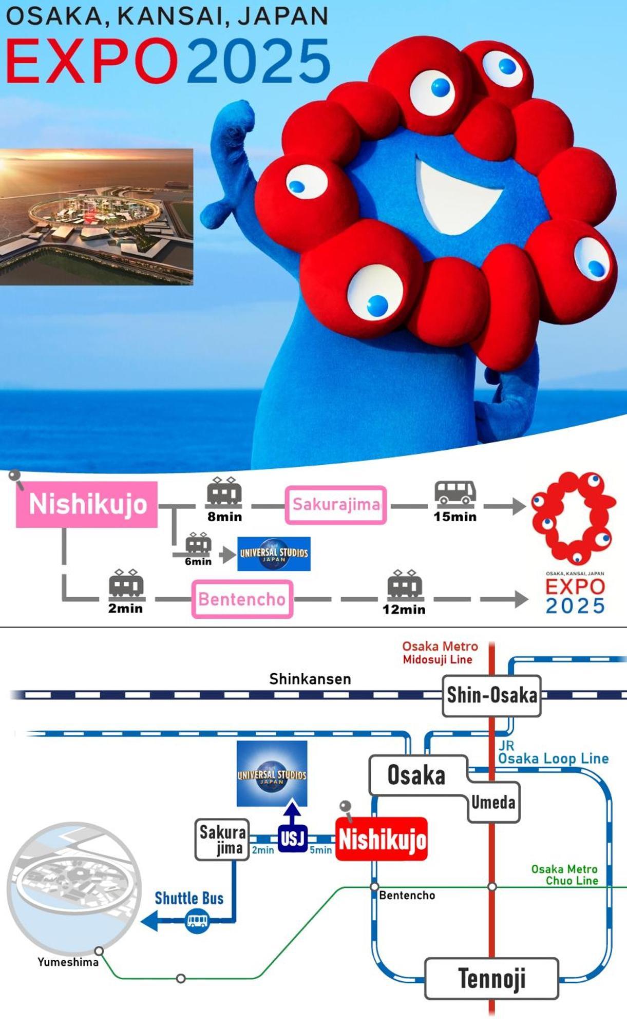 Usj 2 Stops, Umeda&dotonbori 8mins, Tiffanyblue Theme Sv3 Appartement